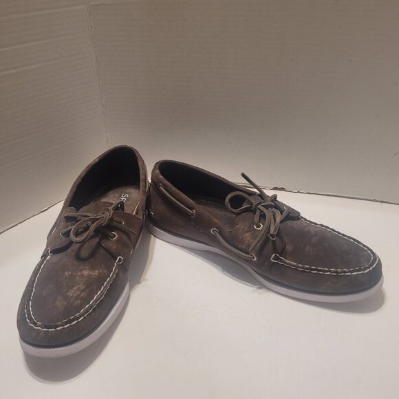 Sperry Top-Sider A/O 2-Eye Nubuck Brown Suede Boat Men's Hommes Shoe/Loafer 11.5 - Picture 5 of 11